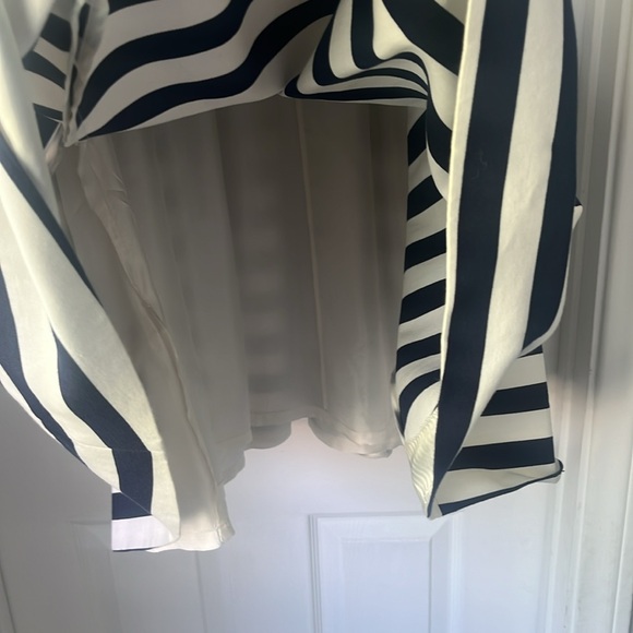 Kate Spade Navy & White Striped Mariella Dress Cap Sleeve Boat Neck - Picture 6 of 6